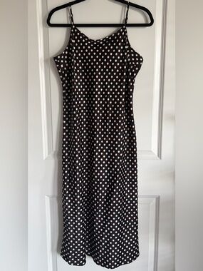 A New Day Polka Dot Slip Midi Dress